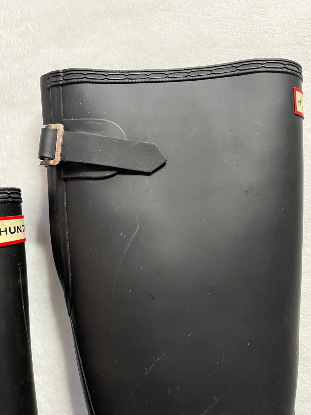 Hunter size 9 Original Tall Matte Black Waterproof Rain Boots - Picture 4 of 13